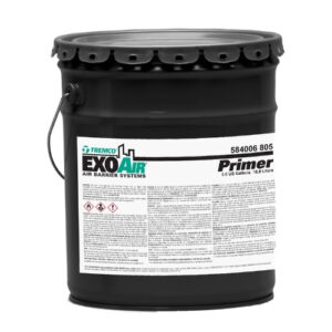 ExoAir Primer pail used for air barrier system preparation