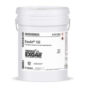 ExoAir 130 fluid-applied air and vapor barrier for above-grade wall assemblies and commercial façades