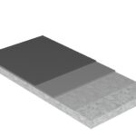Vulkem Pedestrian Waterproofing System cross-section with membrane and coating layers