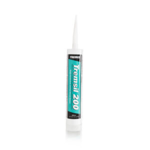 Tremsil 200 acetoxy silicone sealant for kitchens, bathrooms, and plumbing fixtures
