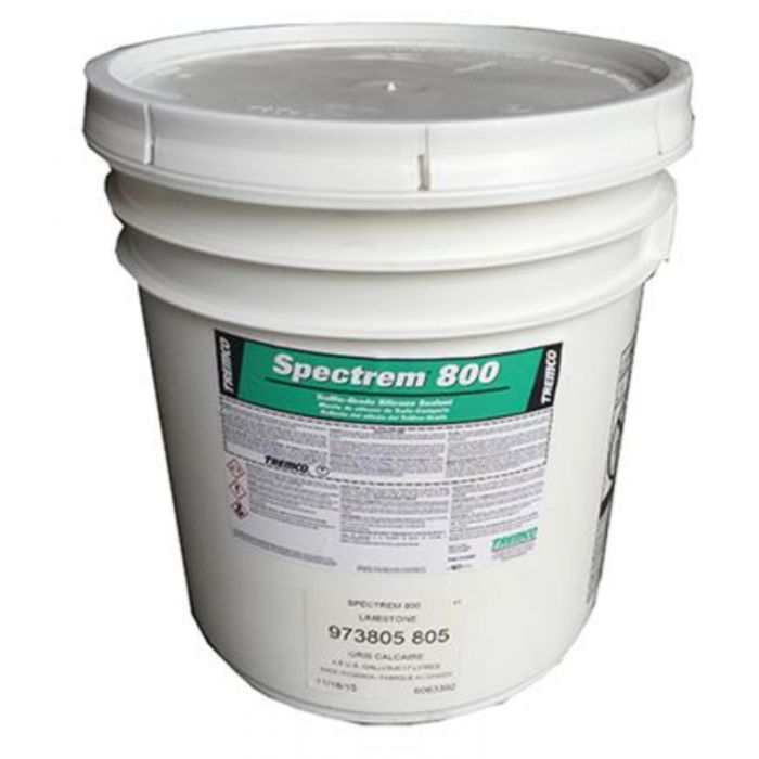 Spectrem 800 sealant bucket with product label visible