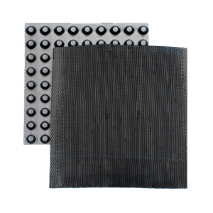 TREMDRAIN drainage mat with filter fabric for foundation waterproofing systems