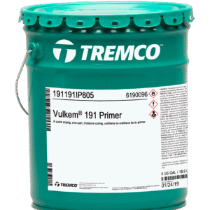 Bucket of Vulkem 191 Primer for waterproofing and sealant surface preparation