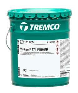 Pail of Vulkem Primer 171 for urethane waterproofing surface preparation