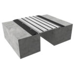 Willseal Protector Plate Flex joint cover system with aluminum and rubber hinge