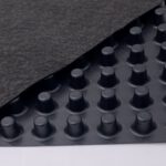 TREMDrain Drainage Board – Horizontal Deck Drainage Mat with Filter Fabric and Protective Film