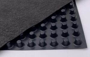 TREMDrain Drainage Board – Horizontal Deck Drainage Mat with Filter Fabric and Protective Film