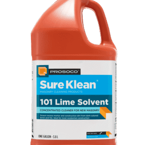 Sure Klean 101 Lime Solvent — Acidic cleaner for dark-colored new masonry surfaces.