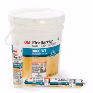 3M™ Fire Barrier Water Tight Sealant 3000 WT — Silicone firestop sealant offering water-tight protection and high flexibility.