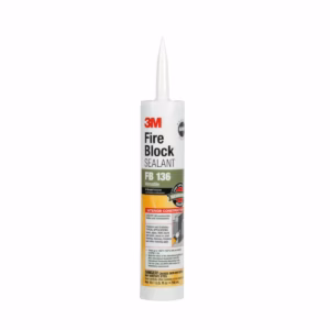 3M™ Fire Block Sealant FB136 — Non-combustible draft, smoke, and fireblocking sealant for non-rated construction.