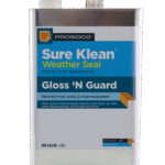 Gloss ‘N Guard high-gloss masonry sealer for tile, pavers, and terrazzo surfaces.