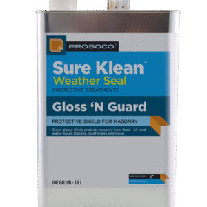 Gloss ‘N Guard high-gloss masonry sealer for tile, pavers, and terrazzo surfaces.