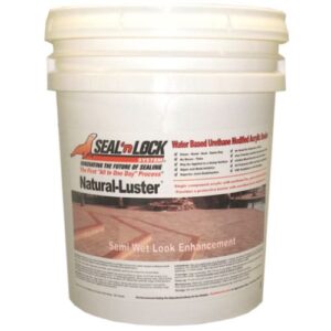 Natural Luster Sealer providing subtle low-sheen finish on paver surface