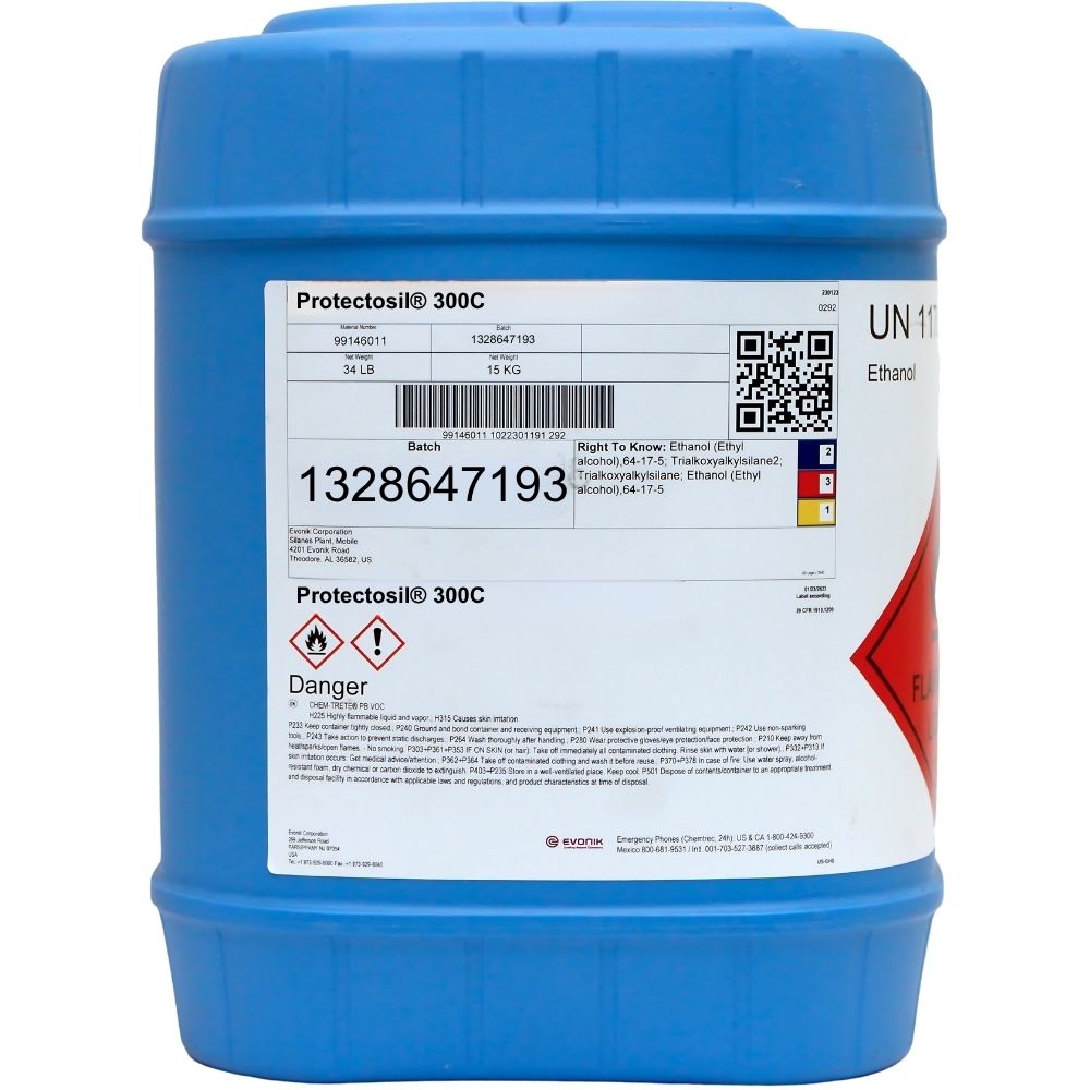 Protectosil 300C corrosion inhibitor container with solvent-free silane treatment for concrete protection