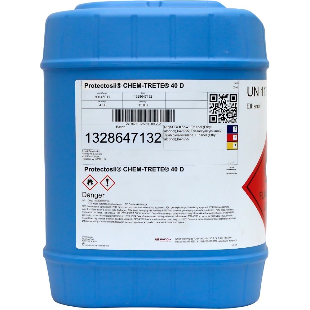 Protectosil CHEM-TRETE 40 D water repellent and stone consolidant for exterior surfaces