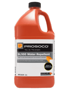 SL100 Water Repellent — 100% active silane treatment for deep water resistance in concrete and masonry.