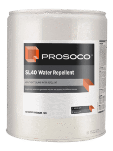 SL40 Water Repellent — 40% active silane treatment for durable, invisible protection on concrete and masonry surfaces.