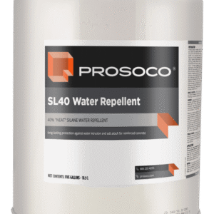 SL40 Water Repellent — 40% active silane treatment for durable, invisible protection on concrete and masonry surfaces.