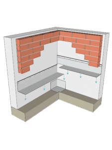 PROSOCO R-Guard SS ThruWall — Stainless steel thru-wall flashing membrane for drainage walls and cavity wall moisture control.