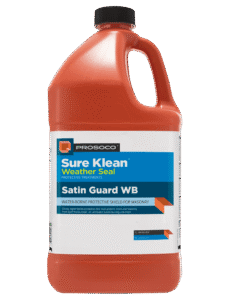 Satin Guard WB — Water-based protective shield for tile, pavers, and architectural masonry.