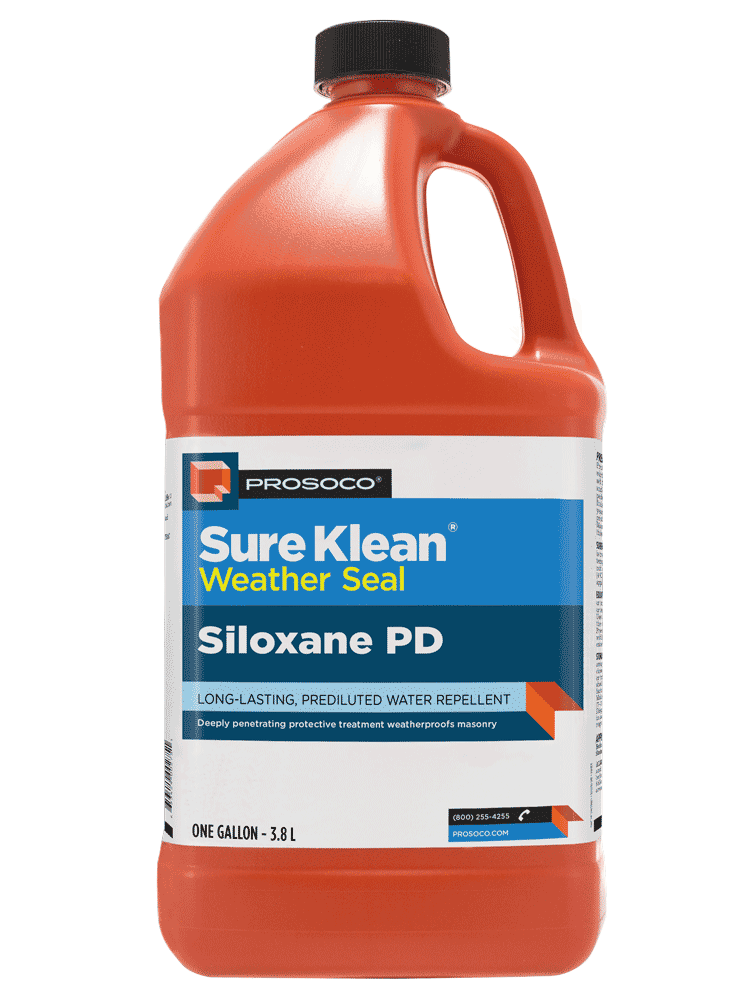 Siloxane PD — Long-lasting, pre-diluted water repellent for concrete, masonry, and stucco.
