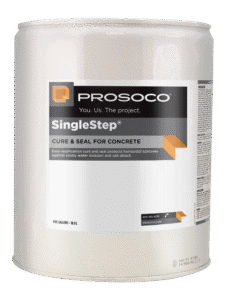 SingleStep — Acrylic-silane cure & seal system for new and existing concrete surfaces.