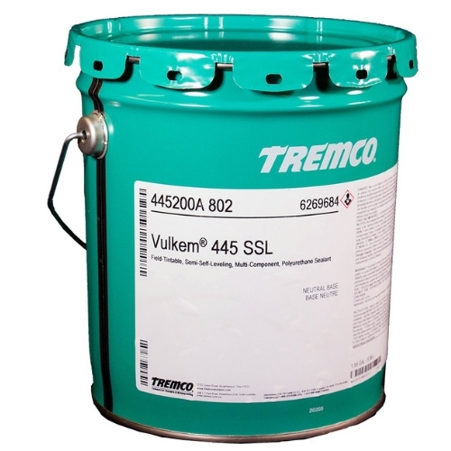 Vulkem 445SSL polyurethane sealant pail for horizontal expansion joints