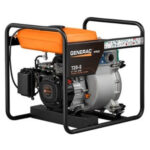 Generac T20-S 185 GPM trash pump with 2-inch ports and steel frame