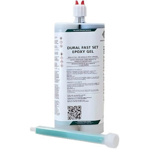 DURAL FAST SET GEL epoxy adhesive packaging and benefits overview