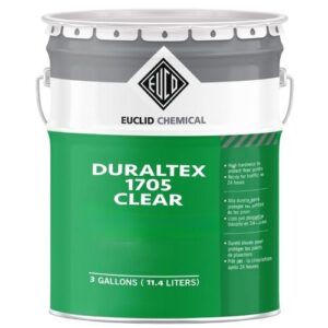 Duraltex 1705 epoxy clear floor coating in 3-gallon container