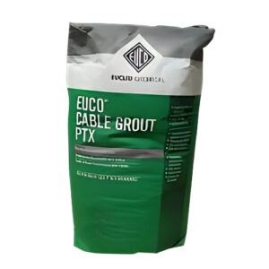 Euco Cable Grout PTX bag showing high-performance cementitious grout packaging