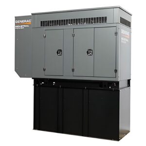 Generac industrial diesel generator with weatherproof enclosure