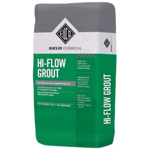 HI-FLOW GROUT 50 lb Euclid bag front view
