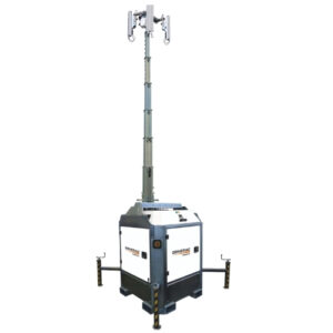 Generac CUBE diesel light tower with four 320W LEDs and 300-hour runtime