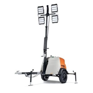 Generac MLT4200 Isuzu 20kW light tower with four 320W LEDs and 48-hour runtime