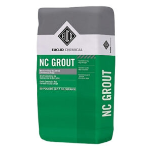 NC Grout webpage showing non-corrosive cementitious grout features