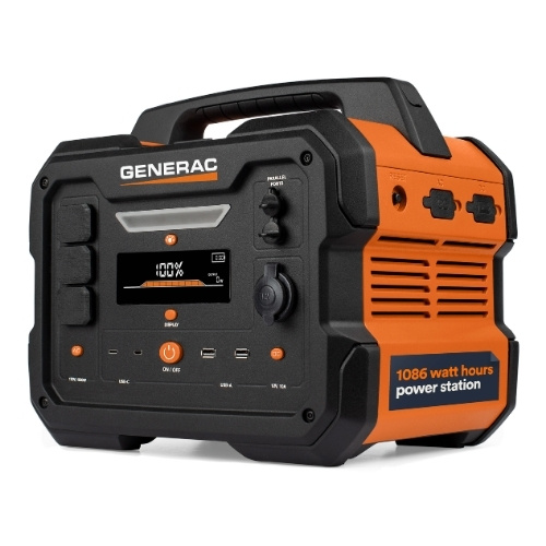 Generac GB1000 portable power station with wireless charging pad