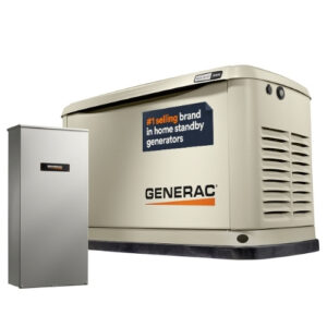 Generac 10kW generator with transfer switch