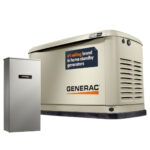 Generac 14kW standby generator with transfer switch and WiFi