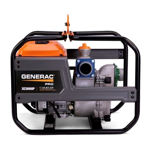 Generac XC3000P professional-grade trash pump for heavy-duty water removal.