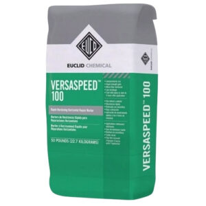 VersaSpeed 100 mortar being applied for rapid hardening horizontal concrete repair.