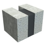 Willseal 150 black pre-compressed foam seal for vertical expansion joints