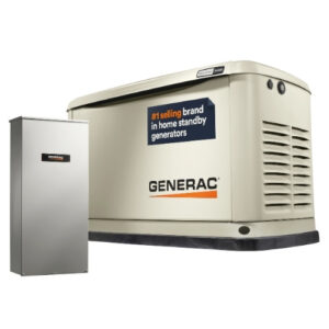Generac 24kW Whole House standby generator with switch
