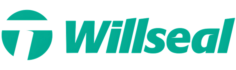 Willseal company logo in green and white